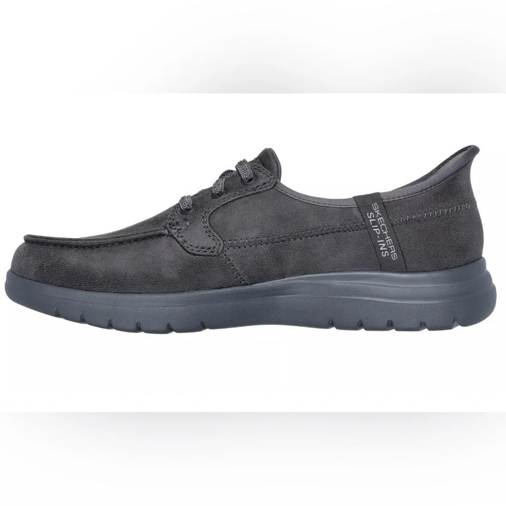 Skechers On The Go Flex Merit Slip In Shoes Charcoal Womens Size 8.5 NWOB Gray - Picture 2 of 8